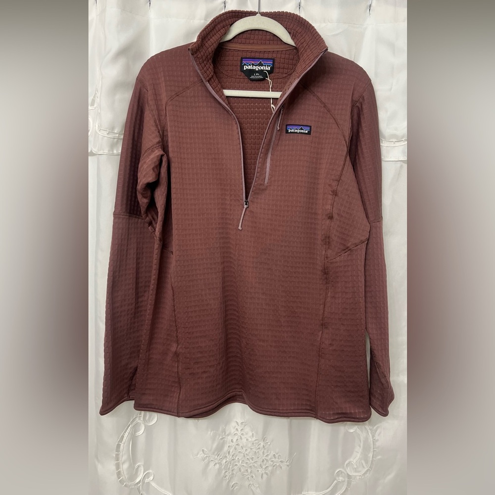 Patagonia Women’s R1 Fleece Half-Zip Pullover Brown Size Large— NWOT - Picture 6 of 12